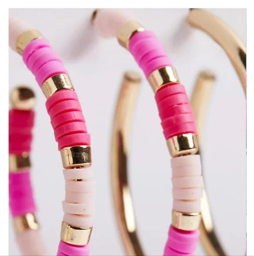 Torrid Boho Beaded Hoop Earrings Set